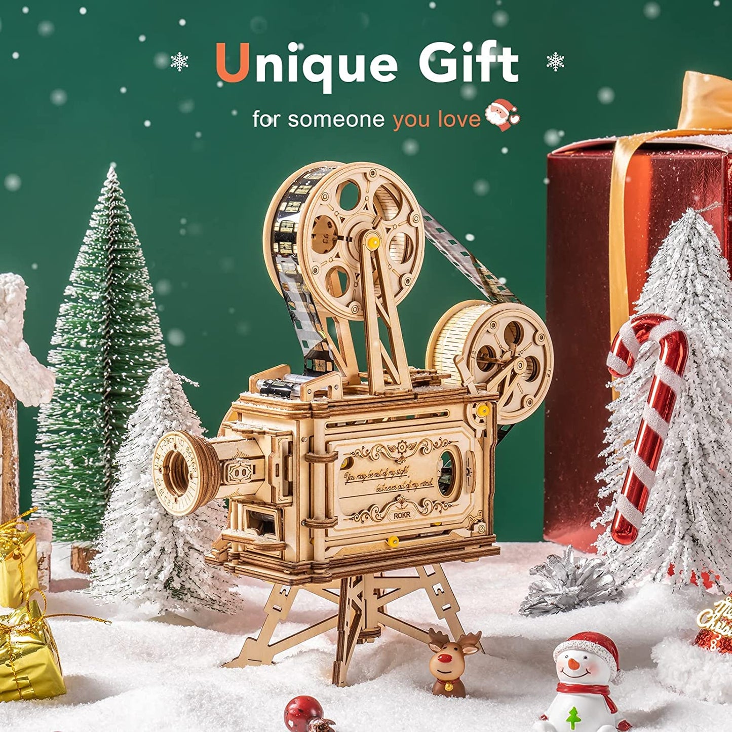 Puzzle 3D en bois – Projecteur de Cinéma – 183 pièces – 14+