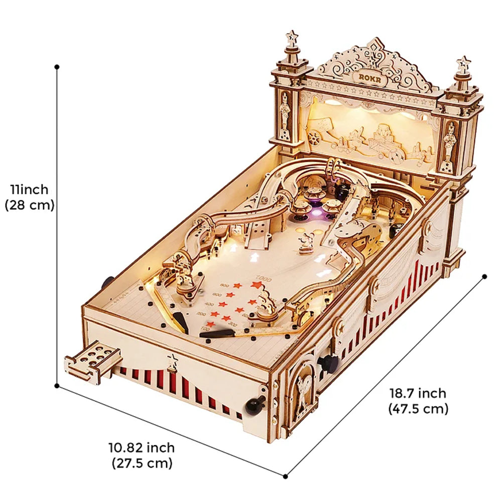 Puzzle 3D en bois – Flipper – 482 pièces – 14+