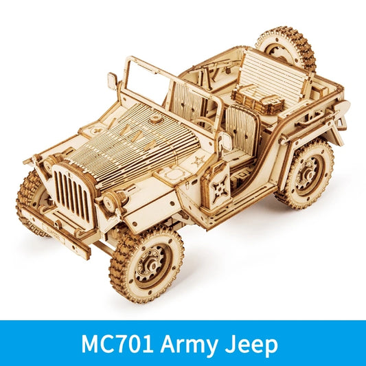 Puzzle 3D en bois – Jeep – 308 pièces – 12+