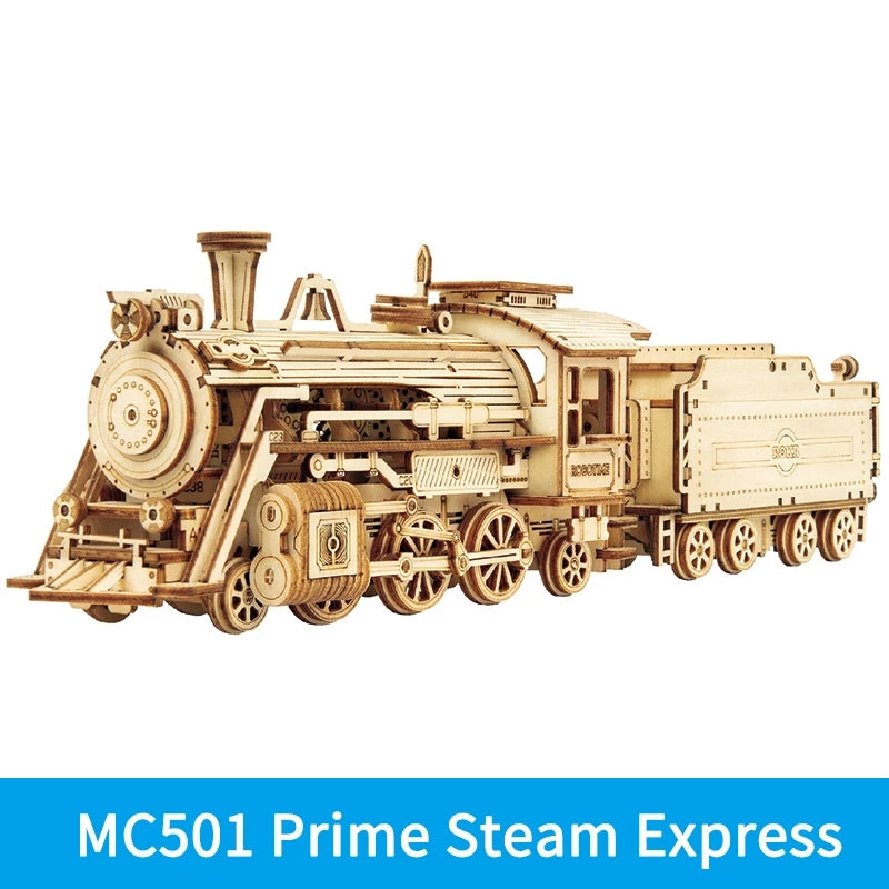 Puzzle 3D en bois – Locomotive – 308 pièces – 12+