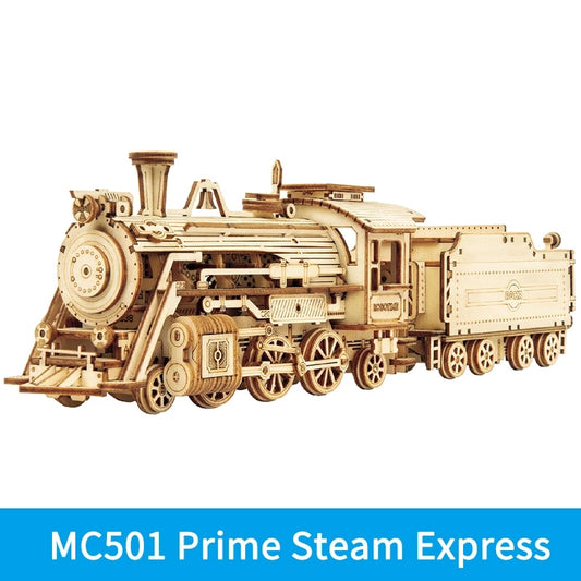 Puzzle 3D en bois – Locomotive – 308 pièces – 12+