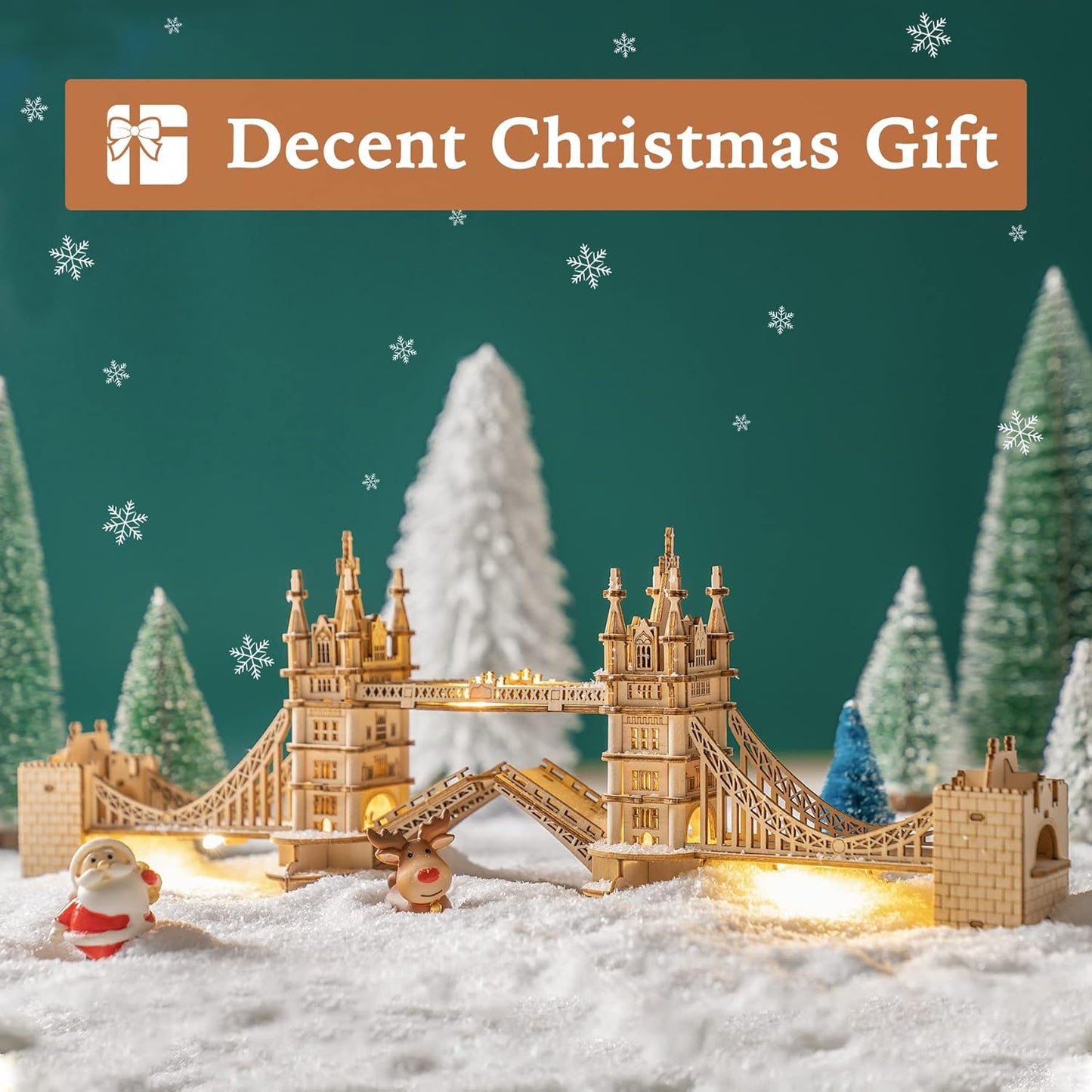 Puzzle 3D en bois – Tower Bridge (Londres) – 113 pièces – 14+