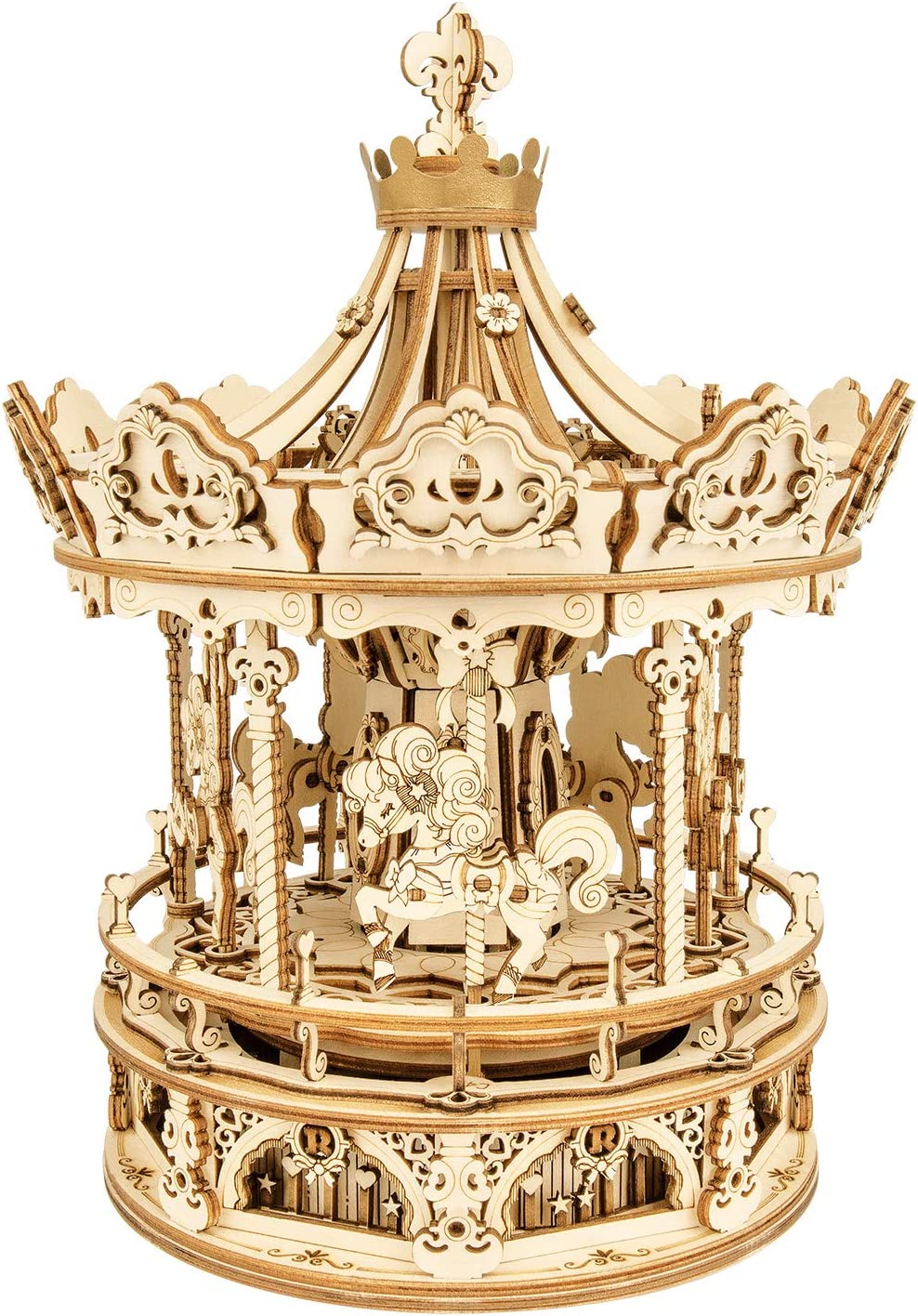 Boîte à musique DIY – Manège romantique – 336 pièces – 8+