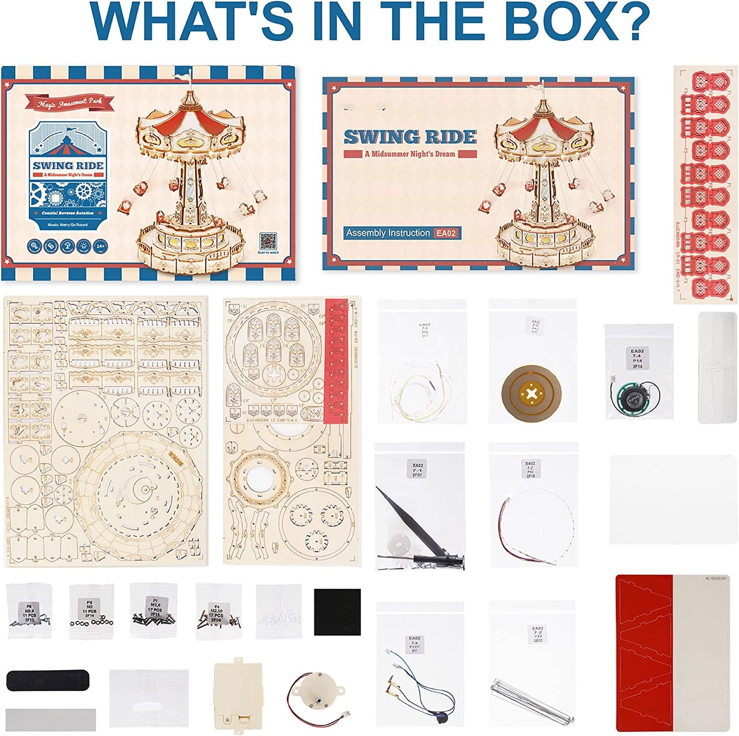 Boîte à musique DIY – Manège volant – 289 pièces – 8+