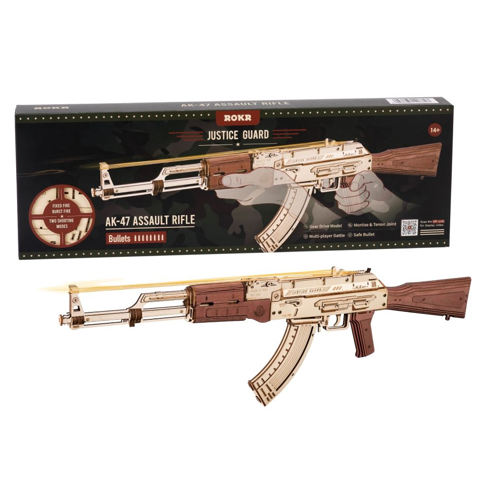 Puzzle 3D en bois – Fusil automatique AK-47 – 315 pièces – 14+