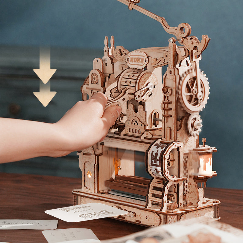 Puzzle 3D en bois – Presse à imprimer – 309 pièces – 14+