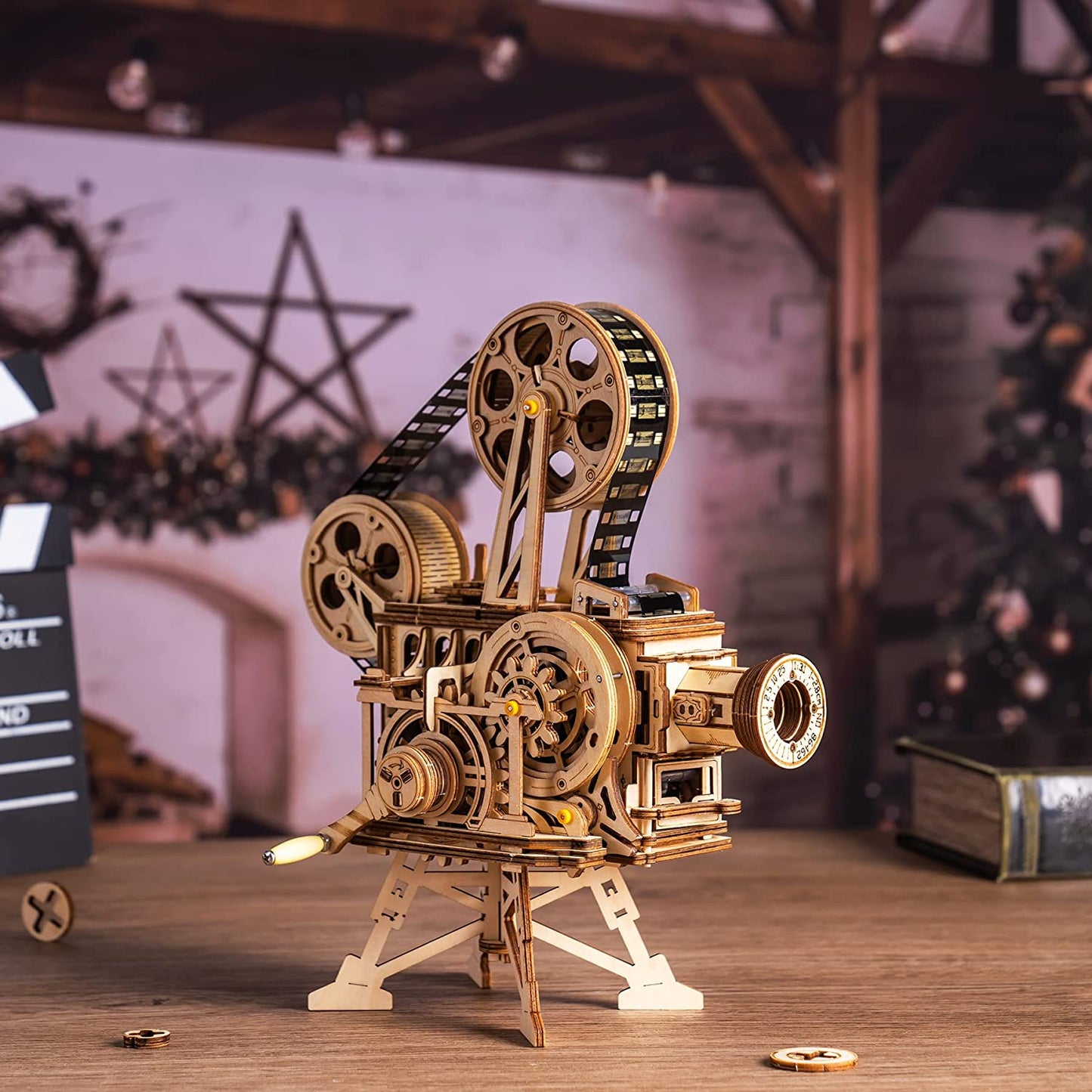 Puzzle 3D en bois – Projecteur de Cinéma – 183 pièces – 14+