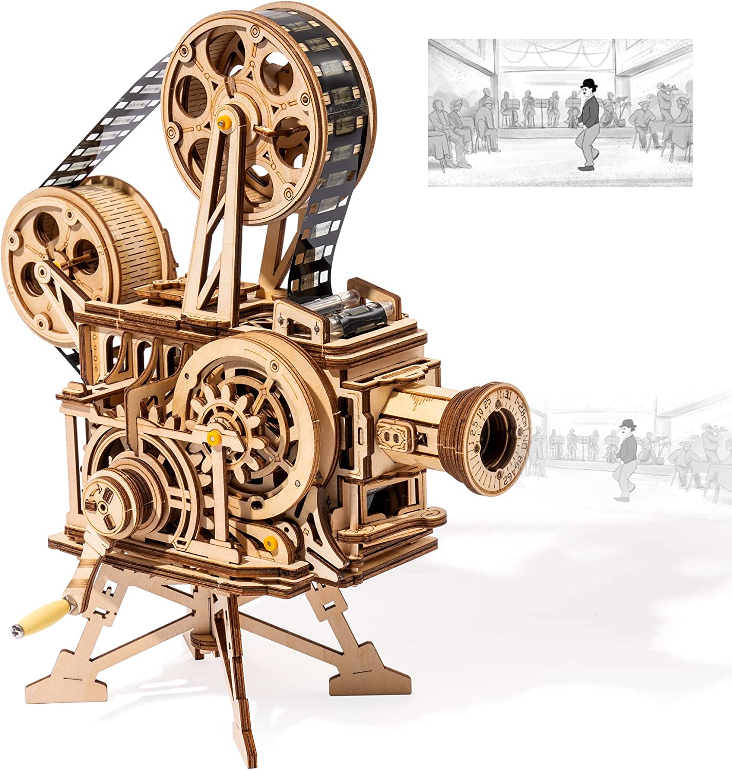Puzzle 3D en bois – Projecteur de Cinéma – 183 pièces – 14+