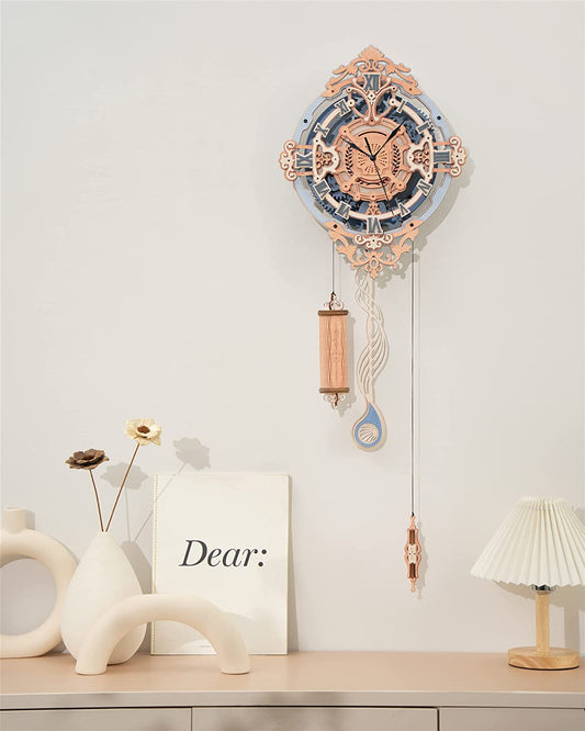 Puzzle 3D en bois – Horloge romantique – 231 pièces – 14+