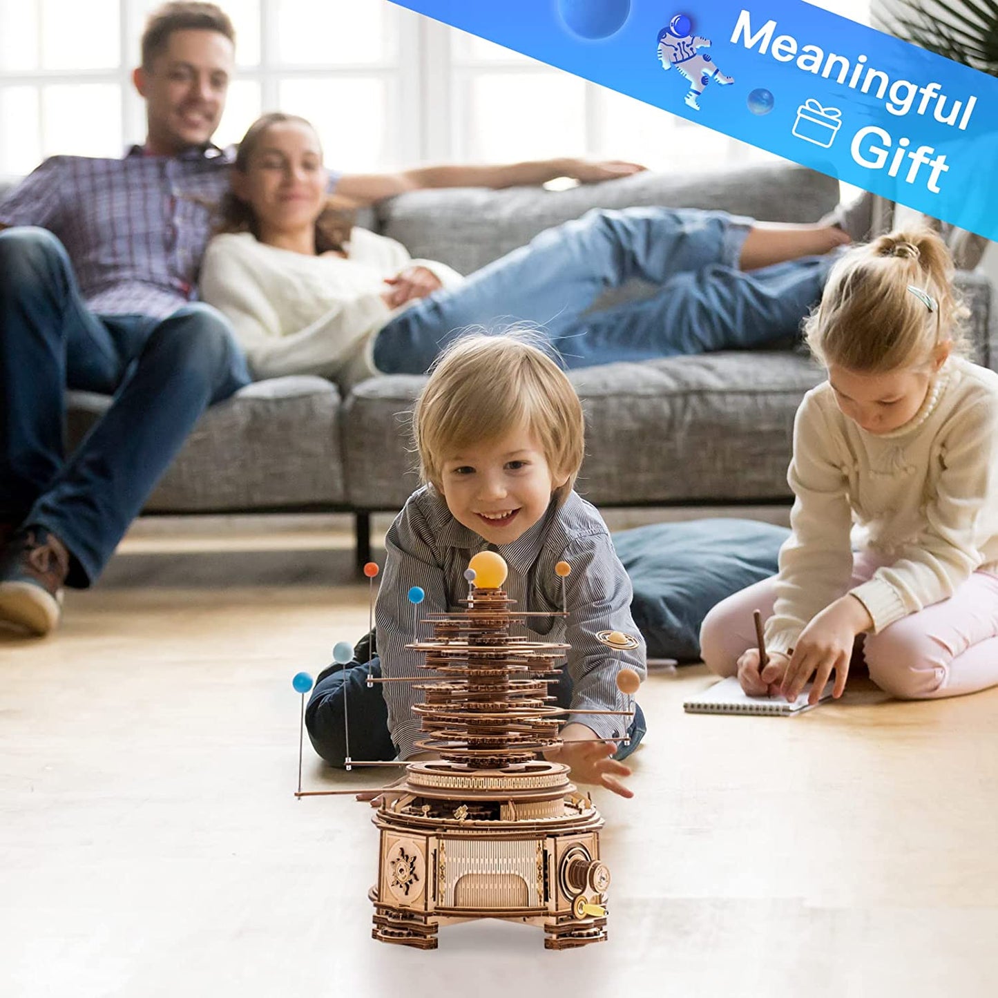 Puzzle 3D en bois – Système solaire – 316 pièces – 14+