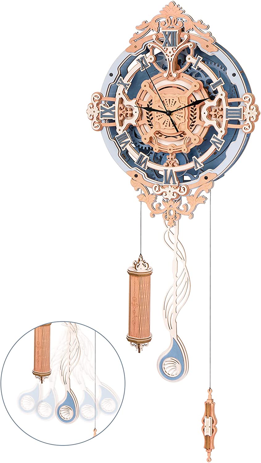 Puzzle 3D en bois – Horloge romantique – 231 pièces – 14+