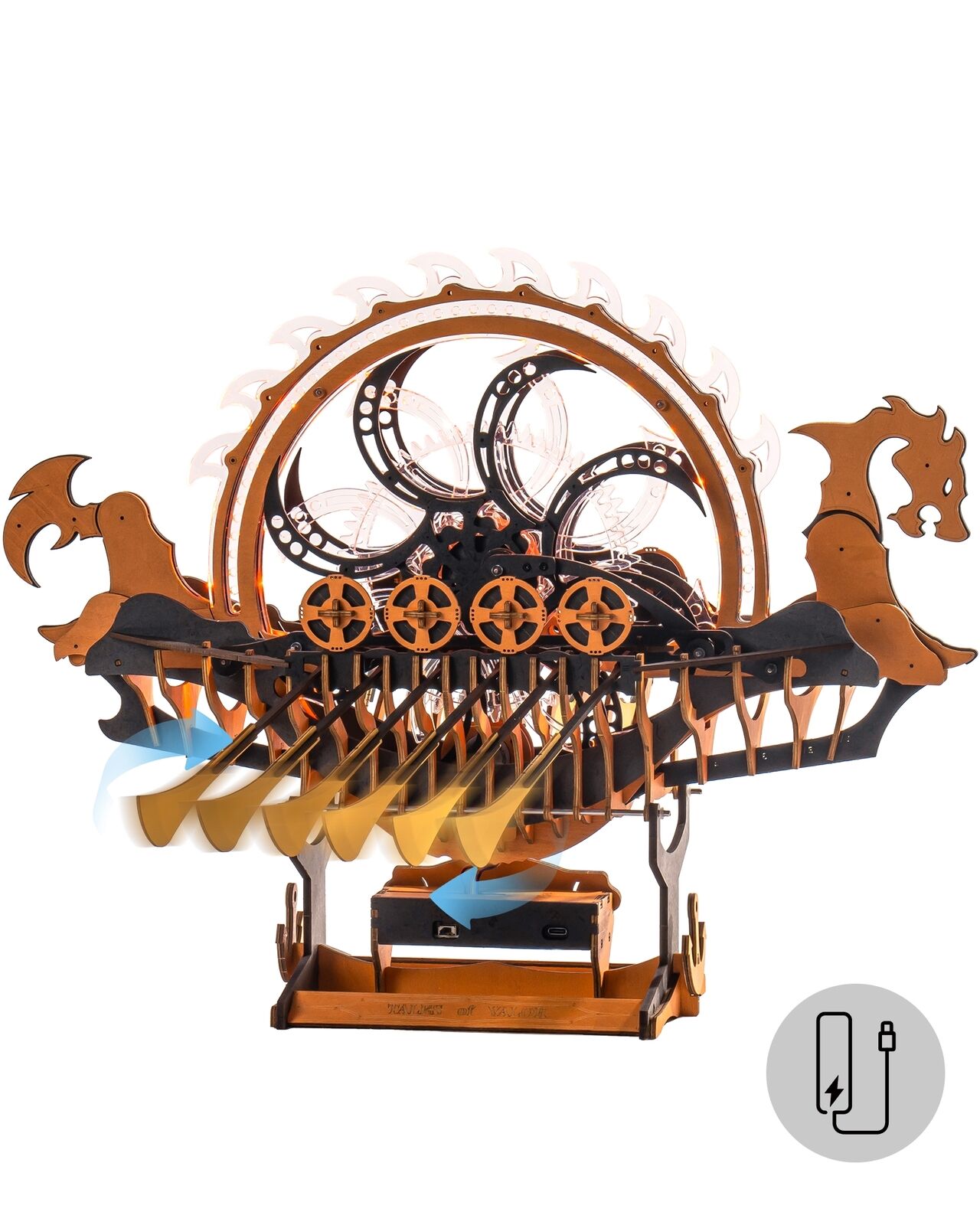 Puzzle 3D en bois – Drakkar – 229 pièces – 14+